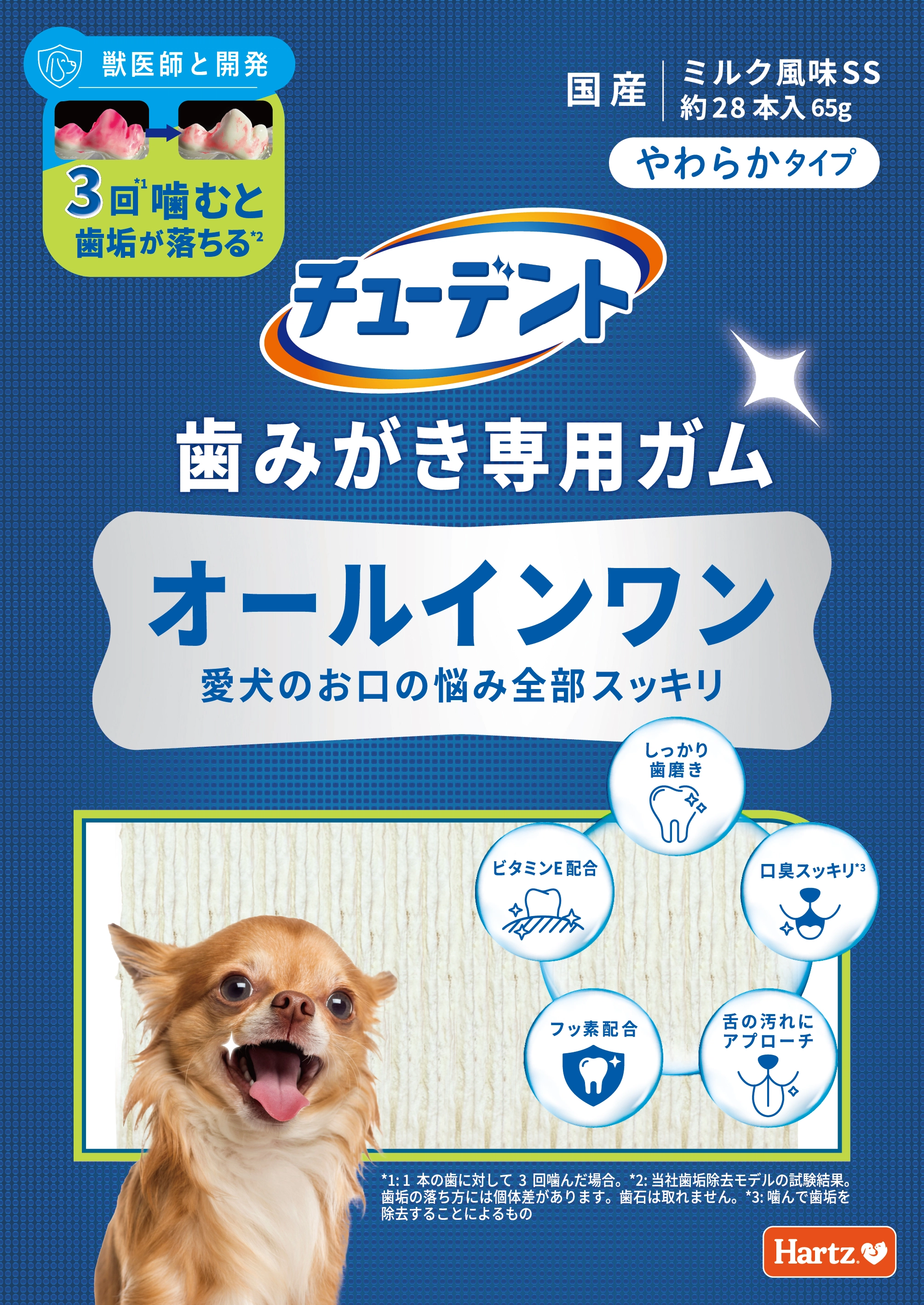 チューデント<br>歯みがき専用ガム<br>オールインワン<br>やわらかタイプ SS